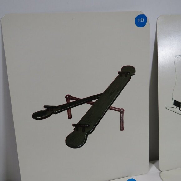 Peabody 60s Indoor & Outdoor Play Equipment (10) cards Vintage Artwork Children - Picture 3 of 12